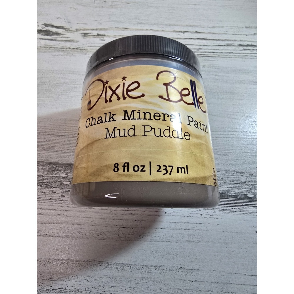 Dixie Belle Chalk Mineral Paint Mud Puddle Creamy Taupe 8oz Furniture Paint‎ DIY